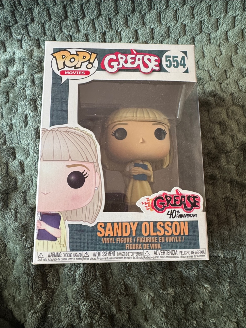 NIB Grease 40th Anniversary Sandy Olsson 554 Funko Pop
